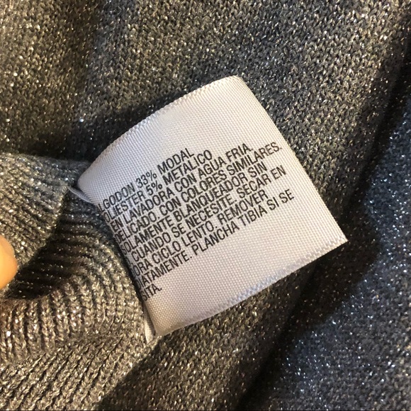 NWT, Sz. L, Worthington Silver & Grey Sweater 💥 - Picture 4 of 5